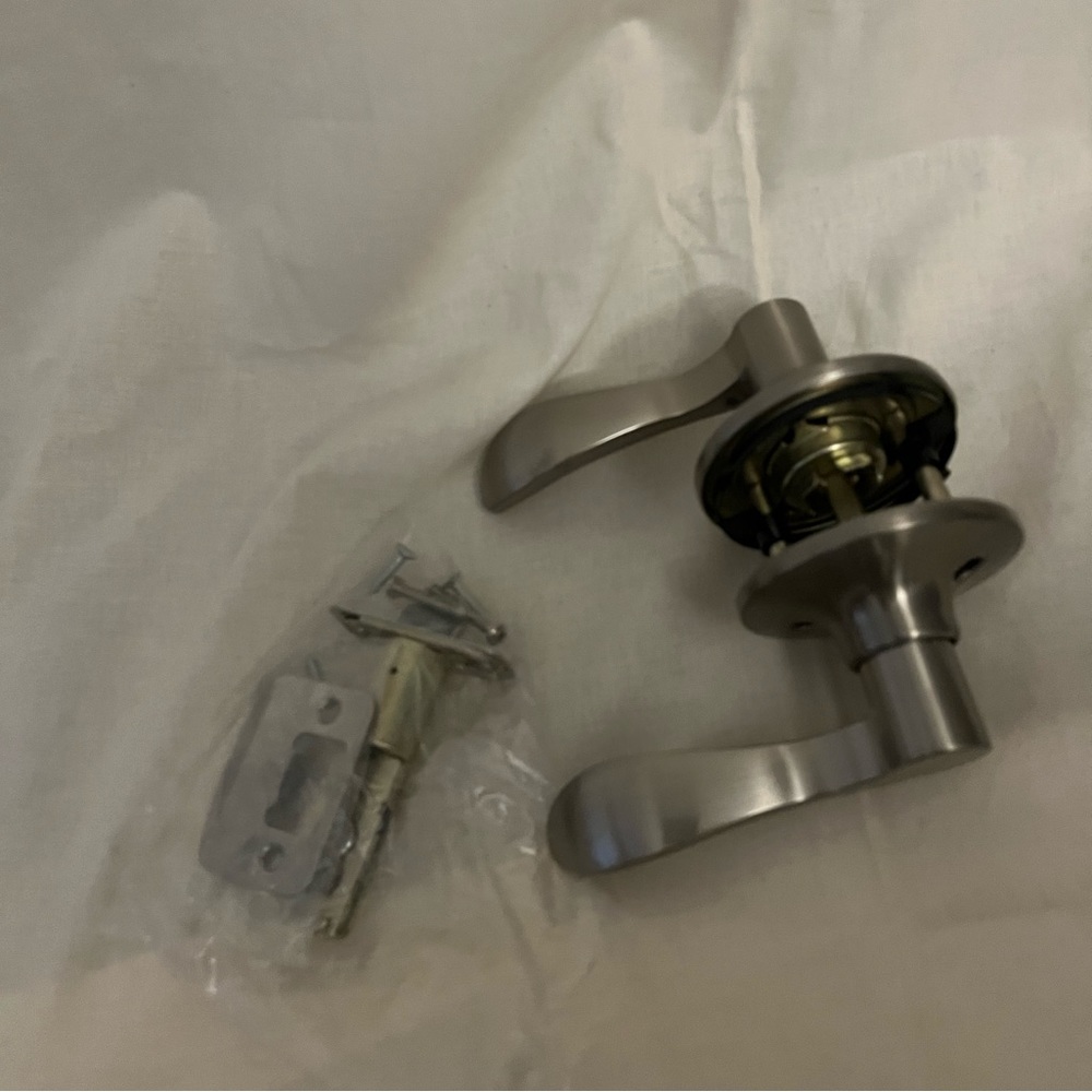 Silver door handles for bedroom and closets